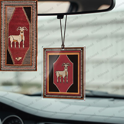 Persian Tribal Ram Design for Car Mirror Hanging | Hilonad