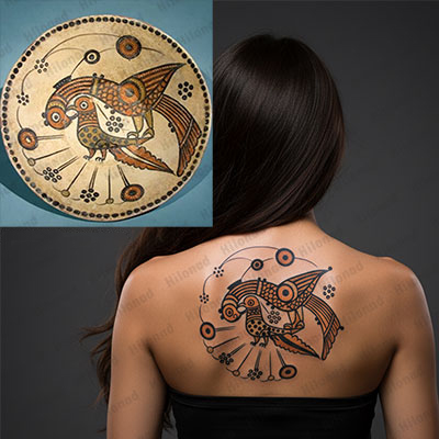 Two Birds Tattoo – Tribal Bird Design | Hilonad