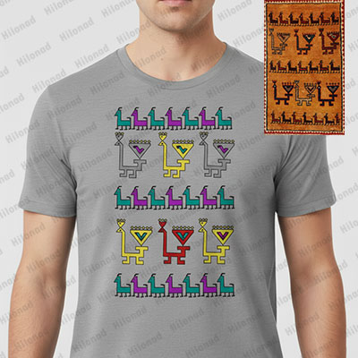 Geometric Rooster Design - T-Shirt Print File | Hilonad