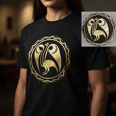 Cute Ostrich Drawing - T-Shirt Print File | Hilonad