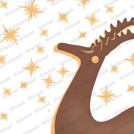 The deer looks at the stars